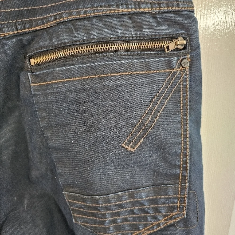 Ring of Fire Mens 38x30 Dark Wash Jeans Straight Fit Classic Retro Casual Denim